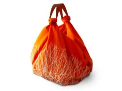 Baumwolltasche Furoshiki Tsuru, Orange, 100 Cm -Küchenutensilien Laden baumwolltasche furoshiki tsuru orange 100 cm 1