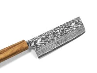 Damastmesser Nakiri 165 SG2, 63 Lagen, Olive 5 Damastmesser Nakiri 165 SG2, 63 Lagen, Olive – Bild 3