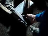 Damastmesser Santoku 180, 45 Lagen 8 Damastmesser Santoku 180, 45 Lagen – Bild 6