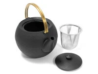 Gusseisen Teekanne Marutama L, 1,1 L Messinggriff 6 Gusseisen Teekanne Marutama L, 1,1 L Messinggriff – Bild 4