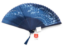 Handfächer Aino-cho, Blau -Küchenutensilien Laden handfaecher aino cho blau 1