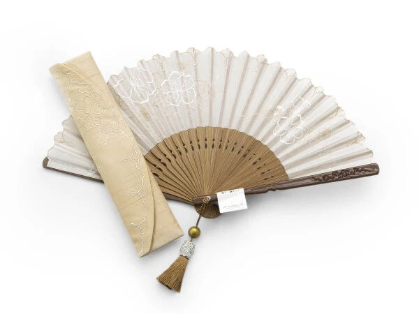 Handfächer Eien, Beige 11 Handfächer Eien, Beige – Bild 9