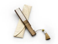 Handfächer Eien, Beige 6 Handfächer Eien, Beige – Bild 4