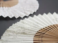 Handfächer Eien, Beige 10 Handfächer Eien, Beige – Bild 8