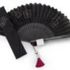 Handfächer Eien, Schwarz