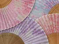 Handfächer Sakura Fubuki, Kirschblüte Blau 10 Handfächer Sakura Fubuki, Kirschblüte Blau – Bild 8