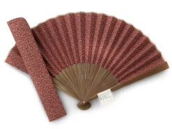 Handfächer Seikaiha, Rot -Küchenutensilien Laden handfaecher seikaiha rot 1