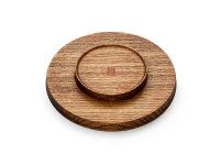 Holztablett Sen, Ø 12 Cm, Braun 5 Holztablett Sen, Ø 12 Cm, Braun – Bild 3