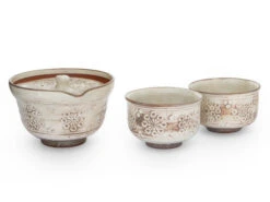 Japanisches Teeservice Kobiki Hana Mischima, 3-teilig -Küchenutensilien Laden japanisches teeservice kobiki hana mischima 3 teilig 1