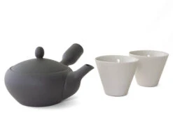 Japanisches Teeservice Teppachu Kurokusube, 3-teilig, Banko Yaki -Küchenutensilien Laden japanisches teeservice teppachu kurokusube 3 teilig banko yaki 1