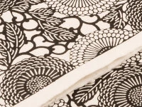 Japanpapier Katazome, Blüten Und Ranken S/w 3 Japanpapier Katazome, Blüten Und Ranken S/w