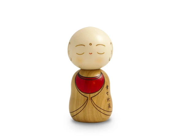 Kokeshi: Holzfigur Mönch 8 Kokeshi: Holzfigur Mönch – Bild 6