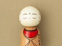 Kokeshi: Holzfigur Mönch 7 Kokeshi: Holzfigur Mönch – Bild 5