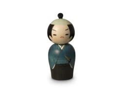 Kokeshi: Holzfigur Samurai -Küchenutensilien Laden kokeshi holzfigur samurai 1