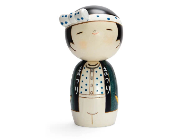 Kokeshi: Holzpuppe Wasshoi Boy 8 Kokeshi: Holzpuppe Wasshoi Boy – Bild 6