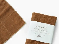 Oshibori, Bio Erfrischungstuch Japan, Brown, 25cm X 25cm 5 Oshibori, Bio Erfrischungstuch Japan, Brown, 25cm X 25cm – Bild 3