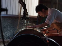 SPG2 Kuroshiage Tsuchime Kiritsuke Gyuto 240mm, Wenge Handle 7 SPG2 Kuroshiage Tsuchime Kiritsuke Gyuto 240mm, Wenge Handle – Bild 5