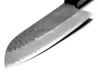 SPG2 Kuroshiage Tsuchime Santoku 180mm, Wenge Handle 6 SPG2 Kuroshiage Tsuchime Santoku 180mm, Wenge Handle – Bild 4