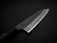SPG2 Kuroshiage Tsuchime Santoku 180mm, Wenge Handle 11 SPG2 Kuroshiage Tsuchime Santoku 180mm, Wenge Handle – Bild 9
