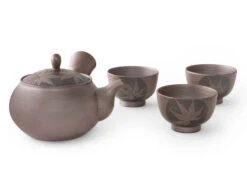 Teeservice Kuro Momiji, Banko Yaki, 4-teilig -Küchenutensilien Laden teeservice kuro momiji banko yaki 4 teilig 1