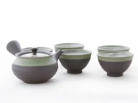 Teeservice Kurofukugata Midorierimaki, 6-teilig 3 Teeservice Kurofukugata Midorierimaki, 6-teilig