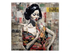 Wandbild Nihon No Pop Art #3, Farbig 1:1 -Küchenutensilien Laden wandbild nihon no poppu ato 3 farbig 1 1 17 1